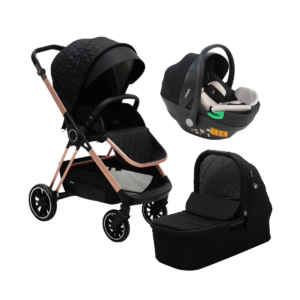 My Babiie MB250i Billie Faiers iSize Travel System - Black Quilt
