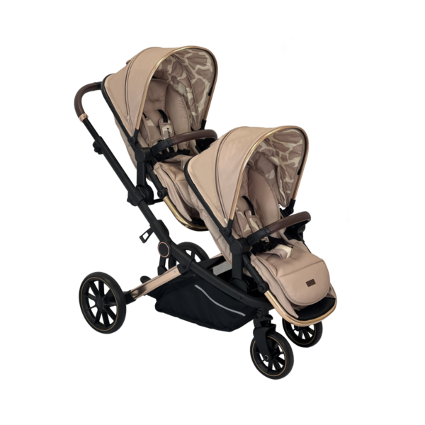 My Babiie MB33 Dani Dyer Tandem Pushchair - Nude Giraffe (MB33DD