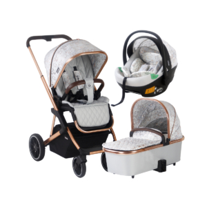 My Babiie MB500i Dani Dyer iSize Travel System - Rose Gold Marbl