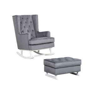 Nursery Collective Nursing Rocking Chair & Footstool Bundle - Mi