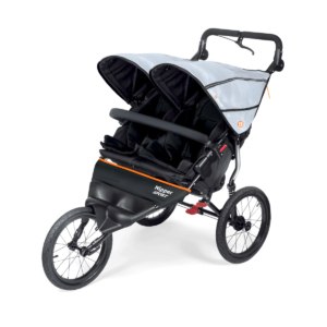 Out n About Nipper Sport Double V5 Stroller- Rock Salt Grey
