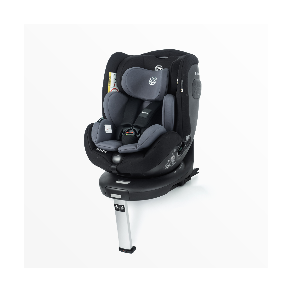 Amana Siena Twist+ 360 Spin ALL STAGE Car Seat - Graphite