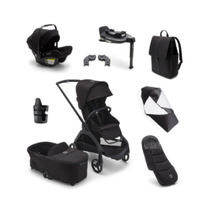 Bugaboo Dragonfly Ultimate Travel System Bundle - Black/Midnight