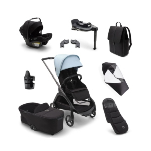 Bugaboo Dragonfly Ultimate Travel System Bundle - Graphite/Midni