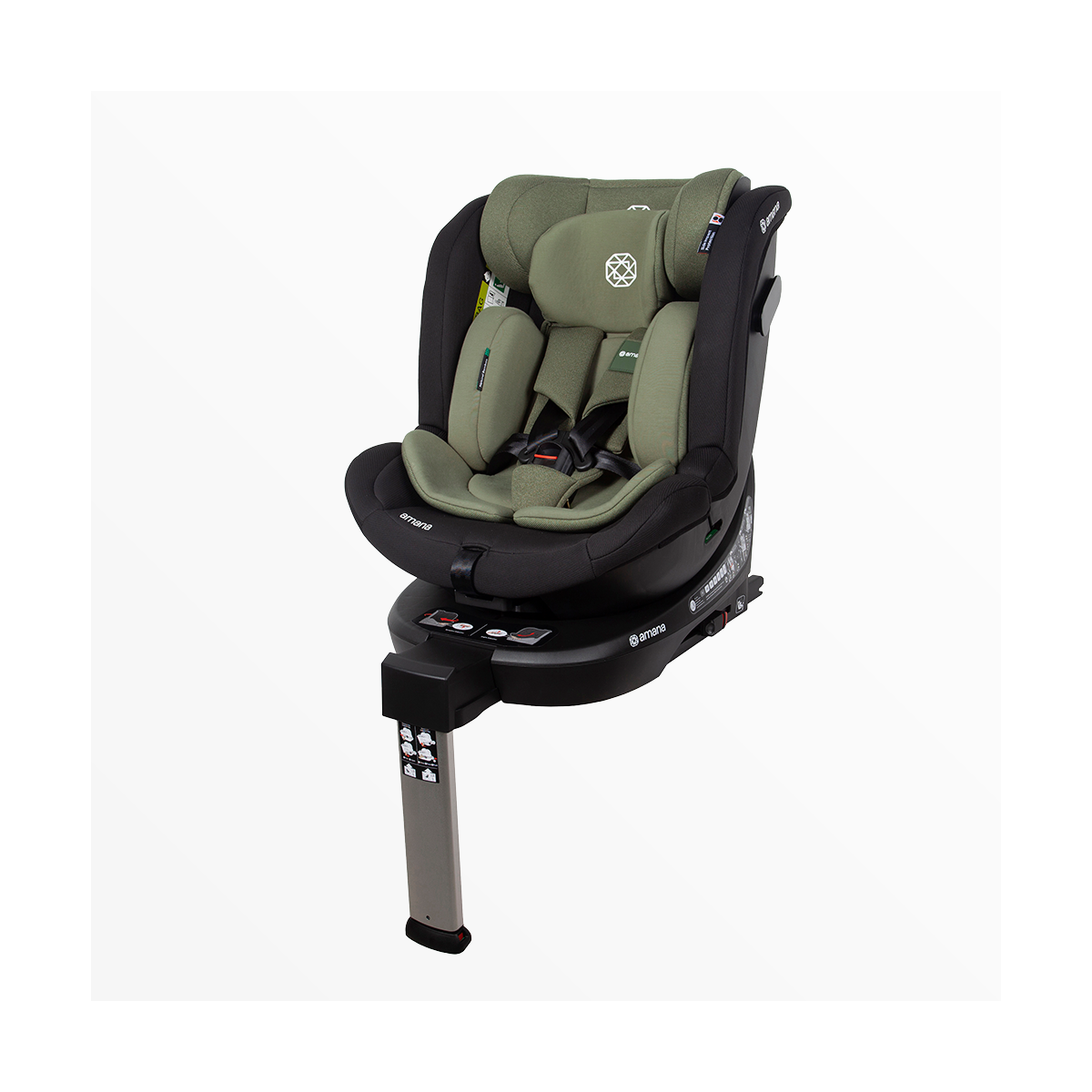 Amana Siena Twist 360 Spin i-Size Group 0+/1/2/3 Car Seat - Sage