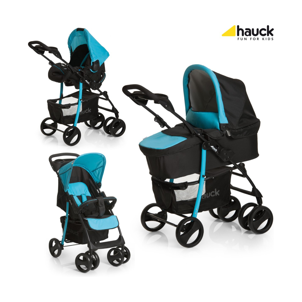 Hauck Shopper SLX Trio Set - Caviar Aqua (CL)