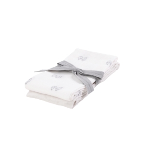 Kiki & Sebby Bamboo Pack Of 2 Cotton Muslin Swaddle Blankets –