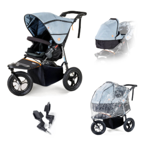 Out n About Nipper Single V5 New Starter Bundle-Rock Salt Grey