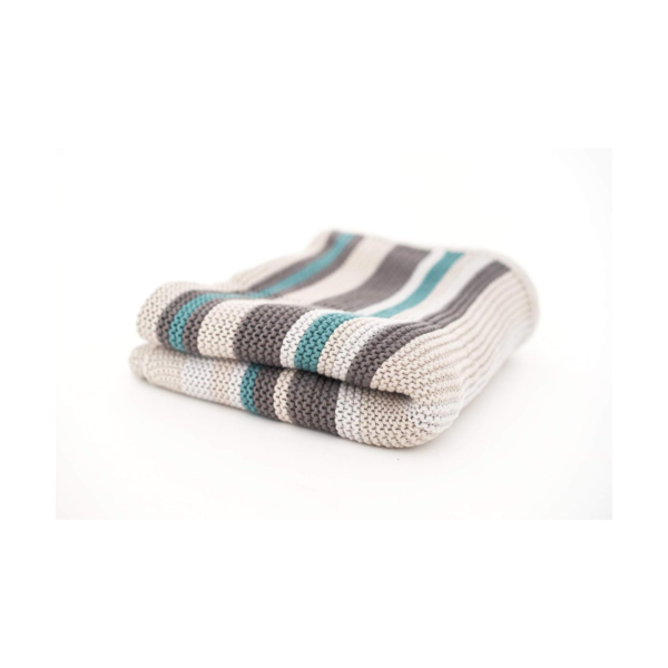 Tutti Bambini Cotton Blanket - Putty Stripes (CL)