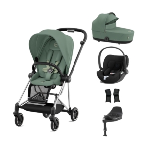Cybex Mios Cloud T i-Size Bundles - Chrome Black/Leaf Green
