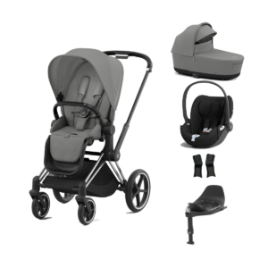 Cybex Priam Cloud T i-Size Bundles - Chrome Black/Mirage Grey