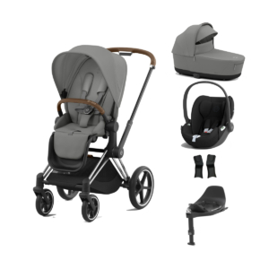 Cybex Priam Cloud T i-Size Bundles - Chrome Brown/Mirage Grey