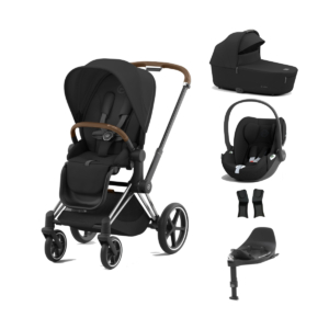 Cybex Priam Cloud T i-Size Bundles - Chrome Brown/Sepia Black