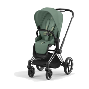 Cybex Priam Pushchair - Chrome Black/Leaf Green