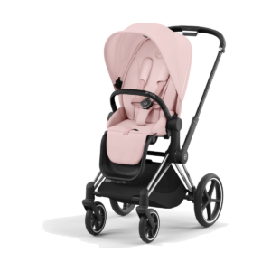 Cybex Priam Pushchair - Chrome Black/Peach Pink