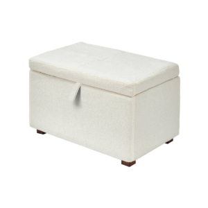 Gaia Serena Footstool - Chalk Boucle/Walnut