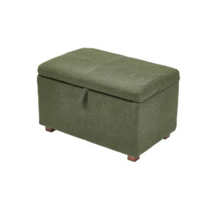 Gaia Serena Footstool - Forest Boucle/Walnut