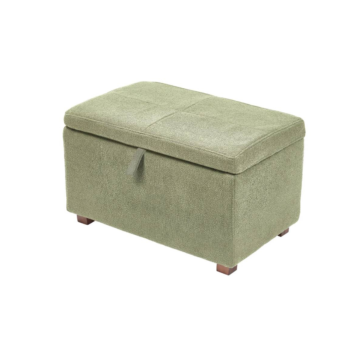Gaia Serena Footstool - Sage Boucle/Walnut