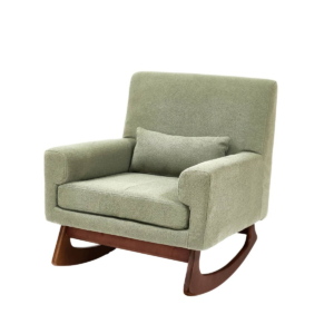 Gaia Serena Rocking/Feeding Chair - Sage Boucle/Walnut