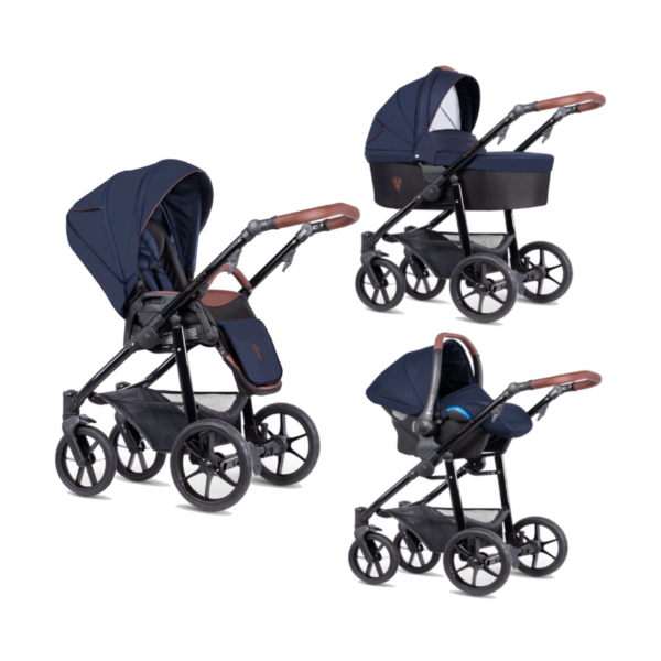 Venicci Gusto 2.0 3in1 Travel System - Azzurro/Black Gloss (CL)