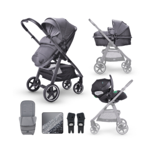 miniuno Toura Go Travel System with Lie Flat i-Size Carseat - An