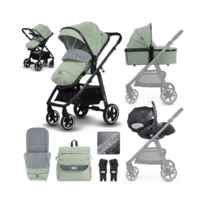 miniuno Ventoura Travel System with Lie Flat i-Size Carseat - Sh